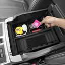 ZZEQYG Center Console Organizer Hidden Box for Ford F150 2015-2020 Accessories Armrest Storage Box Hidden Secret Compartment(Full Console w/Bucket Seats ONLY)