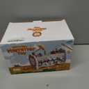 Fajiabao Wooden Montessori Toys for 1 Year Old Boy 4 in 1 Toddler Learning Toys with Number Maze, Pounding Bench, Xylophone, Fishing Game Baby Sensory Toys Birthday Gifts for 1+ Year Old Boys & Girls