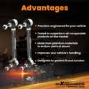 maXpeedingrods Universal Adjustable Sway Bar End Links 180mm-230mm|M10 stud w/12 mm spacer washer