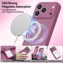 LOVE 3000 Designed for iPhone 17 Pro Max Case, Premium Silicone [Compatible with Magsafe][Soft Anti-Scratch Microfiber Lining] Shockproof Protective Phone Case for Men Women 6.9", Lavender Purple