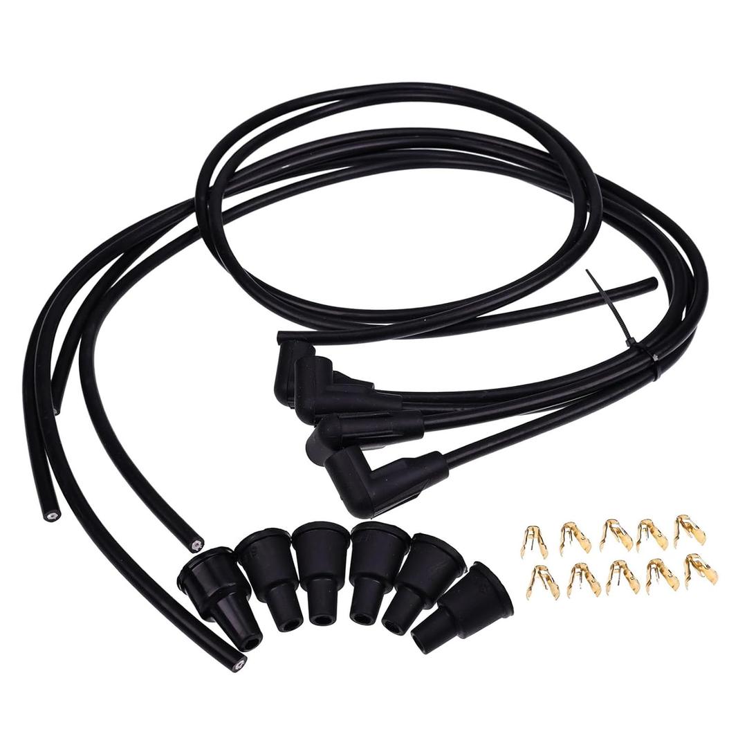 IEQFUE 4 Cylinder Universal Spark Plug Wire Set CPN12259 9N12259B Compatible with Ford/New Holland Tractor Models 2000 2N 4000 501 541 600 601