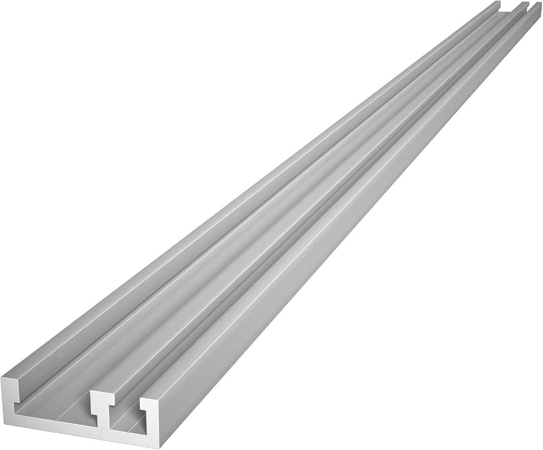 Peachtree Woodworking Supply Anodized Aluminum Combination Miter T Track/Mini T Track Rail for Jigs Fixtures Sleds Router Table and General Woodworking Applications 32 Inch Made in The USA, One Size