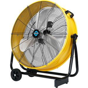 Tornado 24" Metal Drum Fan - High Velocity, 7700 CFM, 3-Speed, Heavy Duty for Industrial & Commercial Use, 1/3 HP Motor, 8 FT Cord, ETL Listed (24 Inch Yellow)