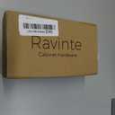 Ravinte 5 Pack Solid 4 Inch Square Cabinet Handles - Brushed Nickel Drawer Pulls - Kitchen Hardware