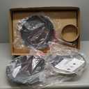 Ninja C53300 Foodi NeverStick Premium 3-Piece Cookware Set with Glass Lid, Anti-Scratch Nest System, Hard-Anodized, Nonstick, Durable & Oven Safe to 500F, Slate Grey