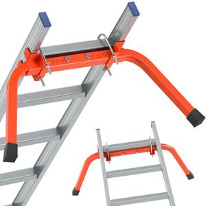 Mr IRONSTONE Ladder Stabilizer, Extended Ladder Stabilizer Accessory for Roof Gutt, Wing Span/Wall Ladder Stand-Off, Ladder Attachment, Orange, LS01-OGA