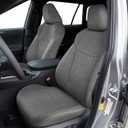 Rav4 Hybrid Seat Covers Fit for Toyota Hybrid RAV4 2019-2025 Front Seats, Heavy Duty Cationic Linen Seat Protector(Not Fit for SE$XSE Hybrid/Prime)