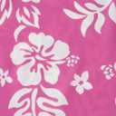 Girls Hawaiian Costume Rose Red Slip Dress with Flower Print Kids Halloween Costumes Luau Party Outfit (Pink)