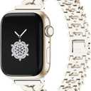 Kolgios 38/40/41mm Starlight Classy Women Smartwatch Band Compatible for Apple Watch Bands Series SE 3/9/8/7/SE/6/5 Adjustable Replacement Dressy Bracelet For Iwatch SE 3/8/9 Gift for Her