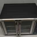 Gourmia French Door Air Fryer  25 Qt Large Capacity Convection Oven, Fryfroce 360, Digital Display with 17 Cooking Presets, Bake, Toast, Roast, Dehydrate, Fits 12 Pizza (Stainless Steel)