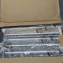 Snughome 2 Pack Short Dog Gate Indoor, 16" High Freestanding Small Dog Gates with Support Feet, Expand Up to 48 Wide Foldable Pet Gate for Doorway, 8 Panel Pet Door Pet Fence for Puppy, White