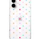 Feams for iPhone 17 Case [Compatible with Magsafe] Slim Shockproof Protective Clear Phone Cover for iPhone 17 6.3" Women Girls, Colorful Polka Dot