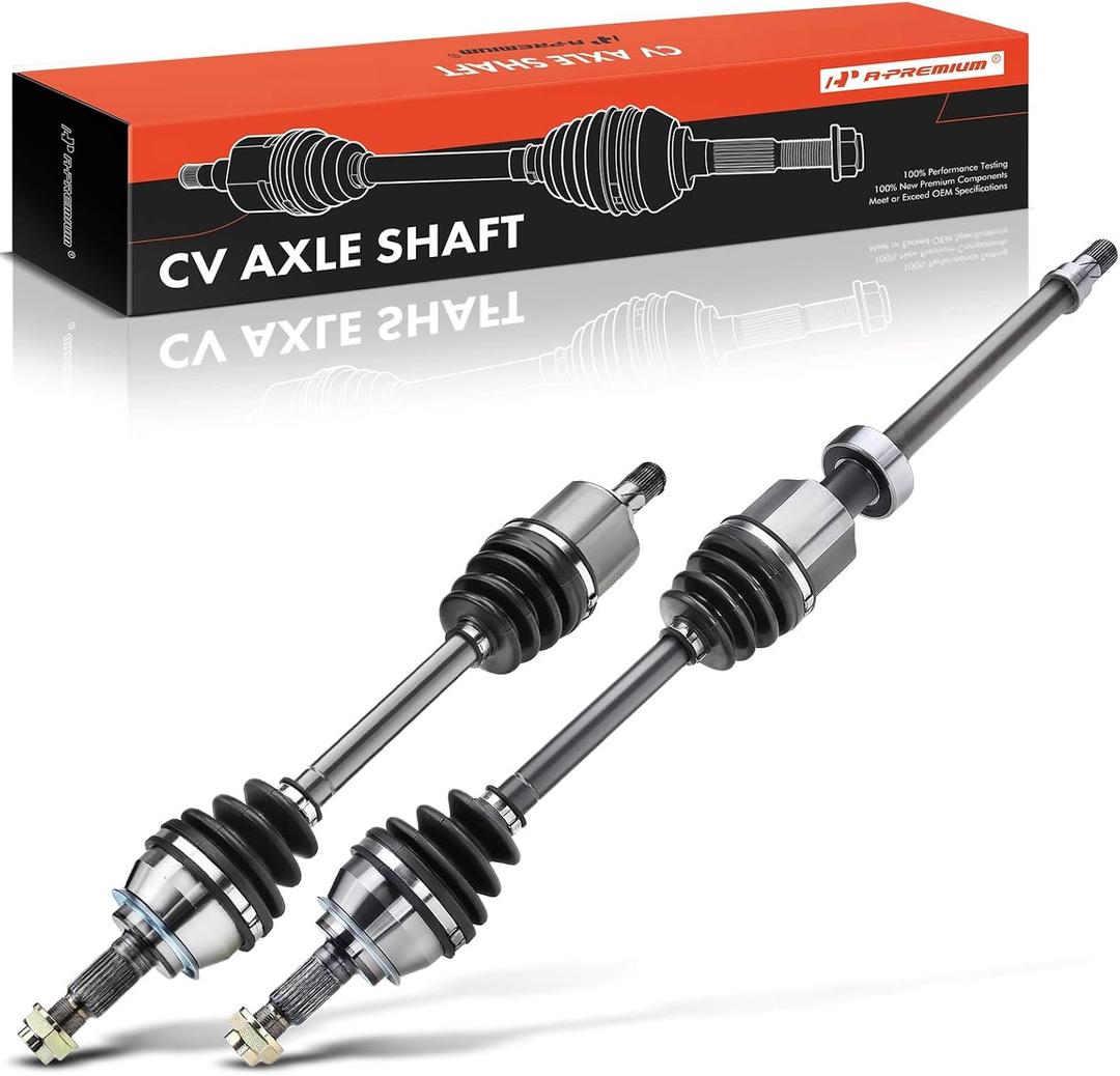 A-Premium Pair (2) Front CV Axle Shaft Assembly Compatible with Mini Cooper 2002-2008 1.6L Supercharged, w/Manual Transmission Only, Driver and Passenger Side