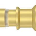 Gold Small Tension Rod 18-32 Inch Short Shower Curtain Rod No Drilling Expandable Closet Spring Rod,Stainless-Steel