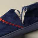 INMINPIN Kids Toddler Ball Sports Slippers Girls Boys Cozy Warm House Shoes Memory Foam Non-Slip Indoor Outdoor Slippers for Sports Fan (Toddler/ Little Kid/ Big Kid), Baseball Dark Blue, 6-7 Big Kid