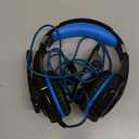 BENGOO G9000 Stereo Gaming Headset for PS4 PC Xbox One PS5 Controller, Noise Cancelling Over Ear Headphones with Mic, LED Light, 7.1 Surround Sound, Soft Memory Earmuffs for Nintendo Xbox Series X|S (Blue)