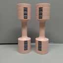 EAST MOUNT Adjustable Dumbbells 5 lb Dumbbells Set of 2 / Pair 10 lb Total Free Weights 6 in 1 Women Hand Weights for Home,Office,Gym Exercise Training 2lb 3lb 4lb 5lb Fast Adjust (Pink)