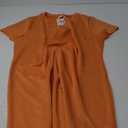 RUMIA Summer Casual Dresses for Women 2025 Vacation Dress V-Neck Short Sleeve Split Hem Beach Sundress 2XL