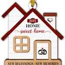 GOSSBY New Home Ornament 2025 - Housewarming Gift for Women, Couple, Newhome Owner - New Home Gift Idea - First House Christmas Ornament - New House New Beginning - Ceramic Xmas Decoration