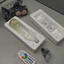 Black Liquid Motion Lamps 17 Colors Changing with Remote, 13.5 Inch LED Night Light for Kids Adults, Mood Lighting Small Table Lamp for Bedroom Nightstand Office Decor, Cool Birthday Christmas Gifts (Multicolor)