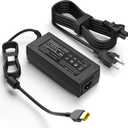 65W Laptop Charger Slim Tip Compatible with Lenovo ThinkPad T460 T460s T450 T470 T470s T450s T540p T440s E560 E470 X250 T570 L460 G50 B41 G40 V110 V130 N20 ideapad 500 300 Yoga 2 Flex 3