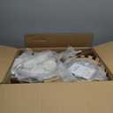 CAROTE 21Pcs Pots and Pans Set, Nonstick Cookware Sets, White Granite Induction Cookware Non Stick Cooking Set w/Frying Pans & Saucepans(PFOS, PFOA Free)