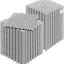 VEVOR Interlocking Tile 55PCS, Drainage Tiles 12" x 12" Splicing, Soft PVC Interlocking Drainage Floor Tiles, Non-Slip Drainage Holes for Restroom, Bathroom, Kitchen, Pool, Wet Areas, Grey