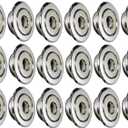 (18 Pack) 1/2" IPS Fire Sprinkler Heads Escutcheon Plate 3/4" Adjustment Range Recessed Two Piece Rosette Cover Trim Ring ChromeFire Sprinkler Escutcheons Covers for Ceiling,