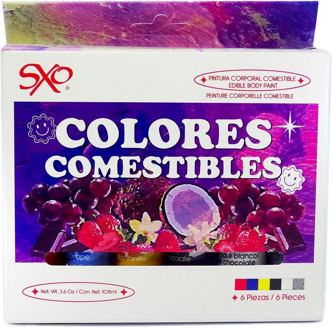 Fun Color edible Lub 6 units, varios sabores - Hecho en Mxico.