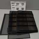 Marbrasse 5 Tier Paper Organizer Letter Tray - Mesh Desk File Organizer with Handle, Paper Sorter Organizer for Letter/A4 Office File Folder Holder - Black