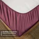 EaseHome Burgundy King Size Bed Sheet Set -Deep Pocket to 18 inches Mattress 4 Piece - Premium Bedding Sheets & Pillowcases Collection - Extra Soft,Wrinkle, Fade, Stain Resistant