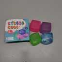 4 Pack Stress Cube, Slow Rising Ice Cube Stress Balls for Adults Kids, Sensory Fidget Toy for Anxiety Relief, Square Shape Squishy Balls for Classroom Prizes, Nice Cube Squishy for Party Favors