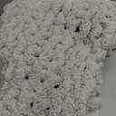 L'AGRATY Chunky Knit Blanket Throw: 30''x40'' Chenille Knitted Throw Blankets for Bed Couch - Handmade Thick Big Cable Knot Blanket - Large Chunky Crochet Rope Blankets for Home Decor(Grey)