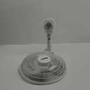 Oscillating Table Fan Quiet 3-Speed 12-Inch Adjustable Tilt Fan with Safety Grill, Ideal for Home, Office, Dorm, White