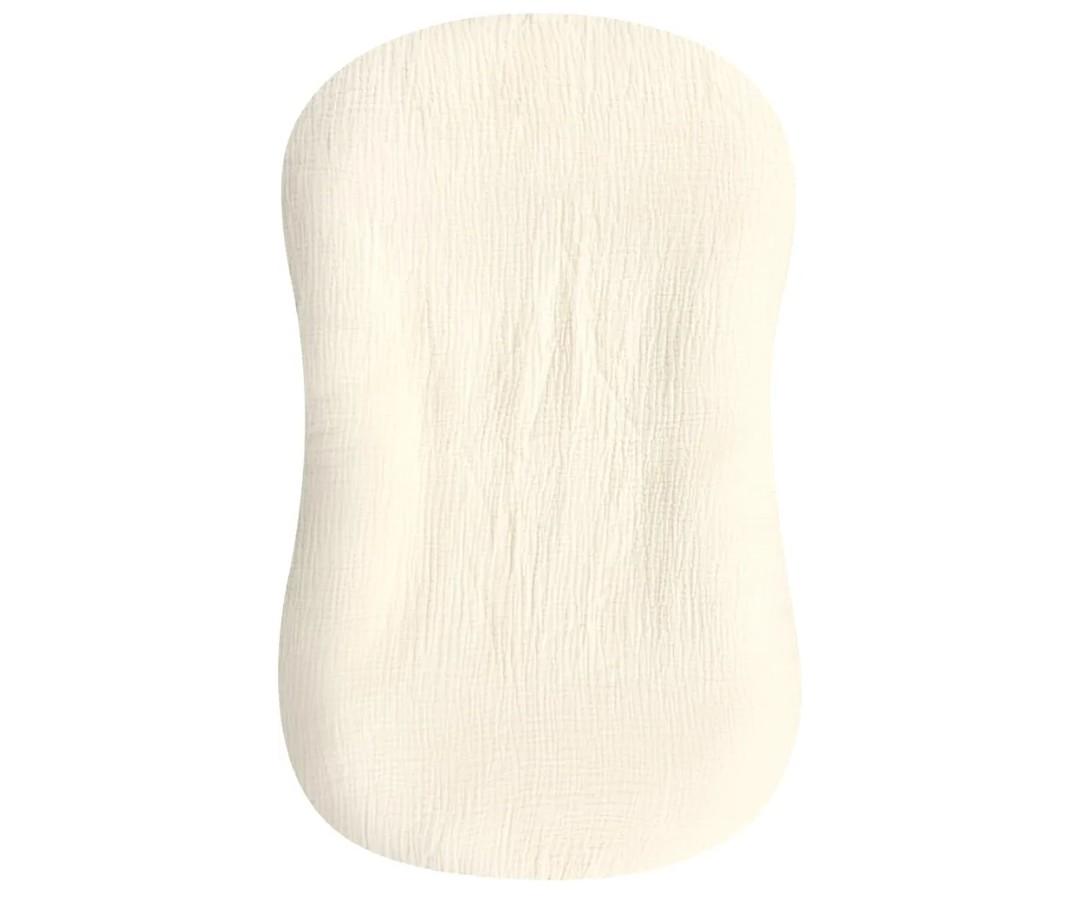 Hooyax Muslin Baby Lounger Cover, 100% Cotton Durable Newborn Lounger Cover, Soft and Breathable Infant Lounger Cover for Boys Girls, Covers Only (Yellow)