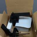 5 Pack Exterior Door Handle with Single Cylinder Deadbolt,Front Door Handle and Deadbolt Set,Matte Black Keyed Alike Heavy Duty Door Lever Locksets Right & Left Sided Doors,1 Key 1 Combo