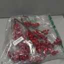 DearHouse 4 Pack Artificial Red Berry Stems Holly Christmas Berries for Festival Holiday Crafts and Home Decor, 26 Inches Burgundy Berry Floral Christmas Tree Decorations