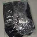 Black Backdrop Curtain for Party, Halloween Backdrop Rod Pocket Photo Drapes Panels Fabric Curtain Backdrop Black Birthday Party Decor for Boys Teens Men,5ft x 7ft, 2 Panels