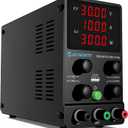 DC Power Supply Variable, 0-30V 0-10A Adjustable Switching DC Regulated Bench Power Supply with High Precision 4-Digit LED Display, 5V/2A USB Port, Coarse and Fine Adjustment SPS-3010