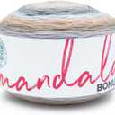 Lion Brand Yarn Mandala Bonus Bundle Yarn, Yarn for Knitting, Crocheting, and Crafting, 1 Cake, Chewy