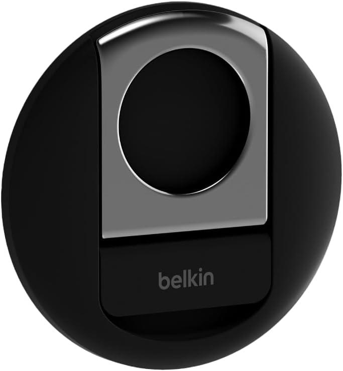 Belkin iPhone MagSafe Camera Mount for MacBook, Continuity Camera Mount, Turn to Webcam, Compatible with MacBook Pro, Air, iPhone 16, 15, 14, 13, 12 - Black