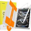 SPARIN 2 Pack Paper Glass Screen Protector for iPad Pro 11 Inch [6/5th Generation M5/M4] 2025/2024, Tempered Glass with Easy Alignment Tool, Matte Anti-Glare, Write Like on Paper, Apple Pencil Support