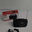 GPX R633B Portable Shortwave AM/FM Clock Radio (Black)