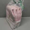 OIAHOMY 3 Pack Storage Baskets for Organizing, Basket for Shelves with Handle, Woven Baskets for Storage Toys, Towels, Books, Cotton Rope Basket 13" L x 9 " W x 7.8 " H, Pink & White