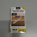 2 x 4 Clear Silicone Wall Protector Strips  Self-Adhesive Door Slam Stoppers & Noise Dampening Bumpers for Cabinets, Car, Toilet Lids, Drawers, Shower  5.5" x 0.7" x 0.2" by Vellax