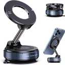 2026 Upgraded Magnetic Car Phone Mount  70-Pound Ultra-Strong Vacuum Suction Cup, 360 Rotation, Suitable for Cars/Gyms/Mirrors/Smooth Surfaces, Compatible with iPhone, Android, and All Smartphones