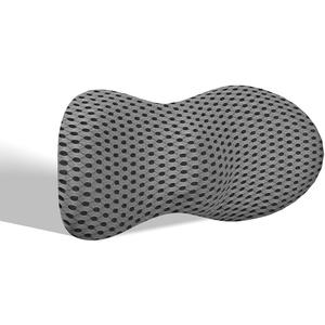 Lumbar Support Pillow, Memory Foam Back Support - Gift for Women/Men/Mom/Dad for Lower Back Pain Relief, Ergonomic Lumbar Back Pillow for Car Seat, Office Chair, Bed, Grey