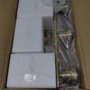 Unicozin Modern Bathroom Light Fixtures, 3 Light Vanity Lights, Gold Wall Lamp with Clear Glass for Bathroom, Mirror, Living Room, Bedroom, Hallway, E26 Base