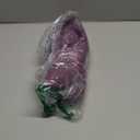 HomeTop Women's Fuzzy Curly Fur Memory Foam Loafer Slippers with Polar Fleece Lining (8.5, Purple)