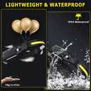 Rechargeable Headlamp 3PCS, 230 Wide Beam Head Lamp, Motion Sensor LED Headlamp Rechargeable, 5Mode Bright Headlamps for Adults, Head Lights for Forehead, Hard Hat Headlight, Camping Essentials Gear